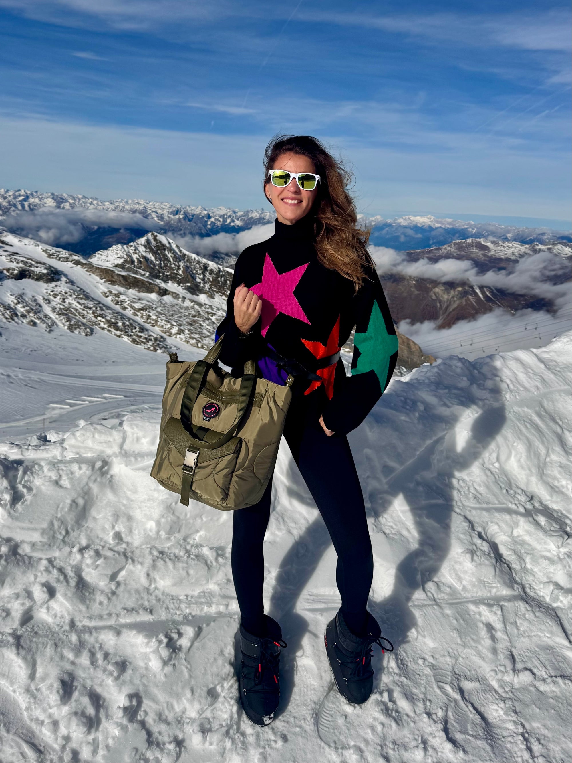 Small Tote Bag Puffy Green DIANA