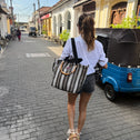 Mini shopper zwart-wit GALLE