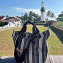 Mini shopper zwart-wit GALLE