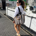 Mini shopper zwart-wit GALLE