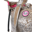 Small tote bag silver & gold sequin MALLORCA