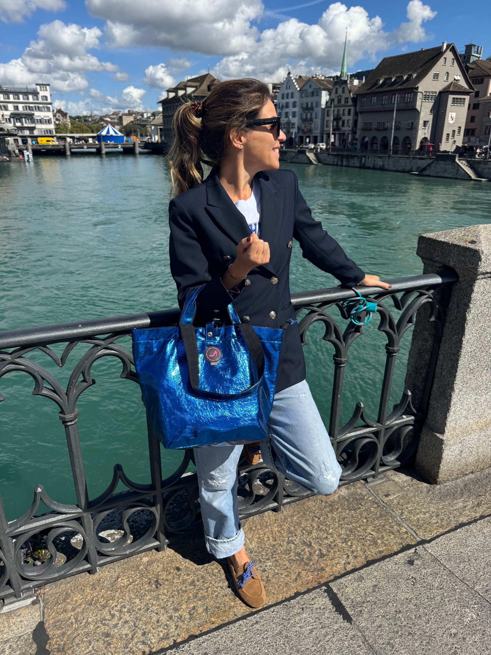 Small Tote Bag Ice Blue ZÜRICH