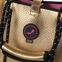 Mini Shopper gold perforiertem Neopren