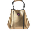 Small Tote Bag gold scuba neoprene