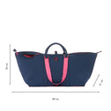 Großer Shopper Navy & Pink PALM BEACH