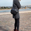 Clutch Faux Shearling Black IMAN