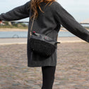 Clutch Faux Shearling Black IMAN