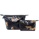 Black tiger motif FLORENCE makeup bag