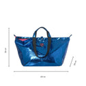 Kleine shopper metallic blauw ZÜRICH