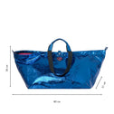 Grote shopper metallic blauw ZÜRICH