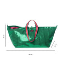 Large Tote Bag Metallic Green VENEZIA