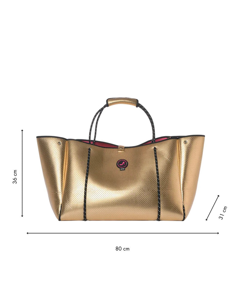 Large tote bag gold BANGKOK