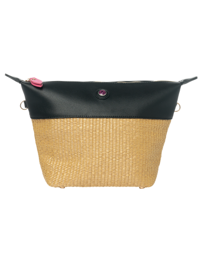 Clutch Schwarz & Beige AUDREY