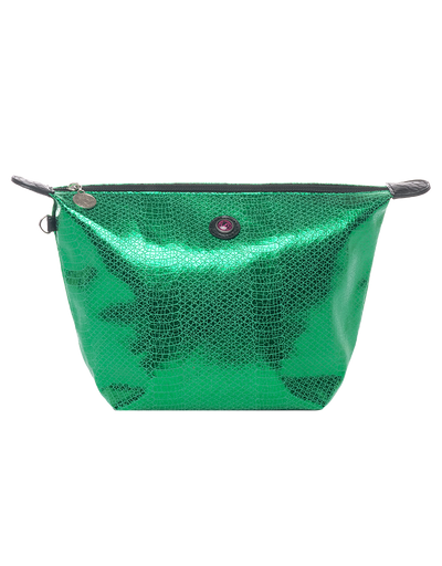 Toiletry Bag Metallic Green VENEZIA