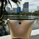 Toilettas goud Bangkok met uitzicht