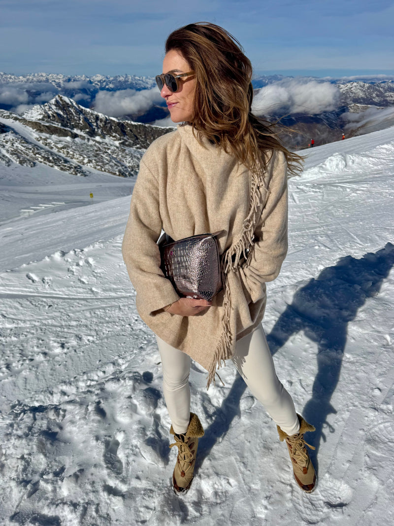 Toiletry Bag Bronze Metallic BRIGITTE