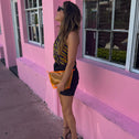 Toilettas + grote shopper oranje SITGES