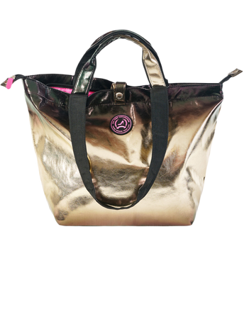 XS shopper MONTE CARLO metallic zwart & goud