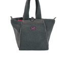 Small grey teddy HAMBURG tote bag