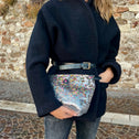 Toiletry Bag Grey & Rainbow Sequin CANNES