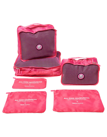 Travel set packing cubes pink | All-time Favourites