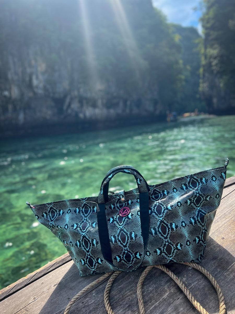Grote strandtas turquoise | All-time Favourites